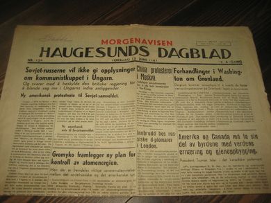 1947 nr 129 HAUGESUNDS DAGBLAD