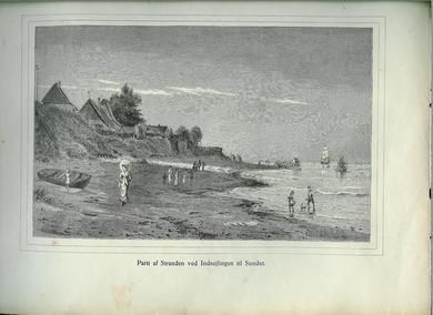 Parti af Stranden ved Indsejlingen til Sundet. 1880