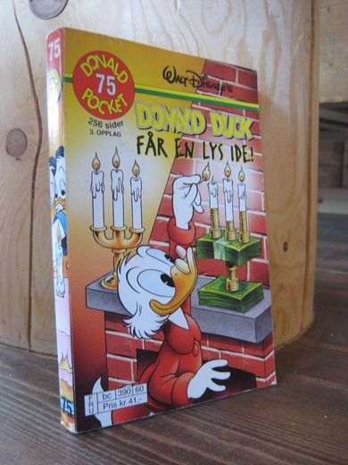 2000 nr 075 DONALD DUCK FÅR EN LYS IDE 3 opplag