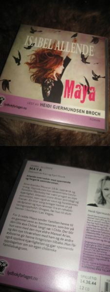 ISABEL ALLENDE: Maya. Roman lest av Heidi Gjermundesen Broch, 12 cd, ca 14.5 time, 2011. 