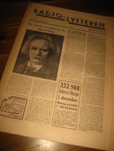 RADIO LYTTEREN, 1938,nr 050, EDVARD GRIEG.