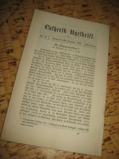1881 nr 023 Luthersk Ugeskrift