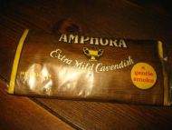 Strøken pakke med innhold, AMPHORA, Extra Mild Cavendish, 50-60 tallet. 