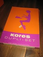 Eske med innhold CORES DUPLI SET 60 tallet
