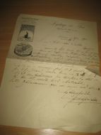 Brev fra Lystrup & Søn, Kristiania 2.11. 1901.
