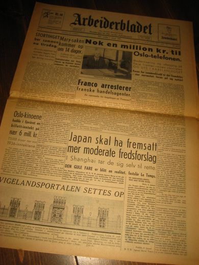 1938 nr 003 Arbeiderbladet