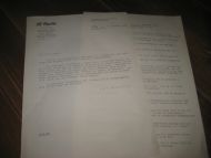 Prisliste med brev fra Alf Bjercke, 30. desember 1958.