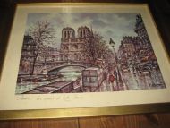 Meget pent, innramma bilde, ca 47*38 cm stort, Paris, bilde nr 4