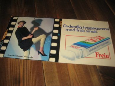 Reklamesak fra TOY, ca 44*21 cm stor. 60 tallet. 