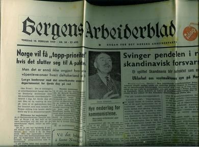 1949 nr 034 Bergens Arbeiderblad