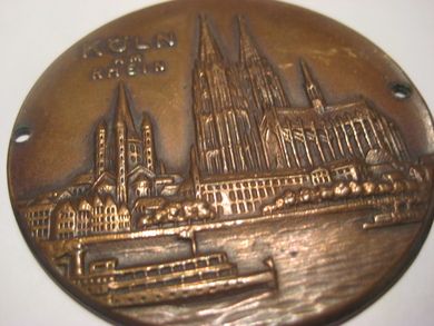 KØLN AM RHEIN Kobber ca 6 cm i diameter