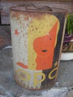 Stor kanne fra Åsheim & Midtgård Bergen OPO HÅRSHAMPOO 40 tallet Ca 22 cm i diameter 32 cm høg