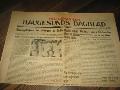 1947 nr 128 HAUGESUNDS DAGBLAD