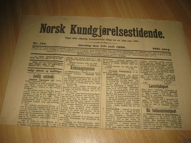 1908 nr 188 Norsk Kundgjørelsestidende