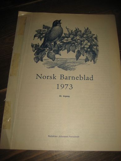 1973 Innholdsliste norsk barneblad