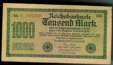 1922 Thausend Mark Ah * 095350