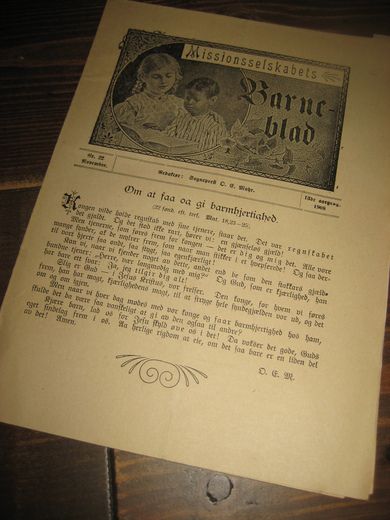 1908,nr 022, Missionsselskabets Barne blad.