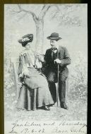 Gammelt postkort fra tidleg 1900
