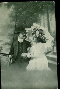 Pent postkort fra tidleg 1900.