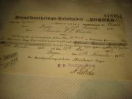 Kvitering fra Brandforsikringsselskabet NORDEN 1903