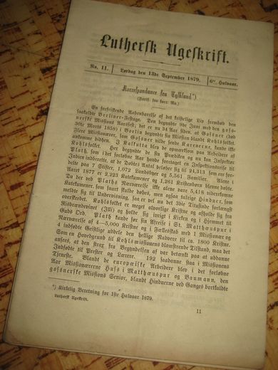 1879 nr 011 Luthers Ugeskrift