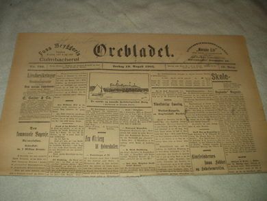 1905 nr 192 Ørebladet