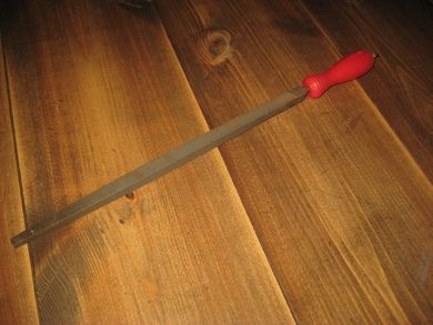 Stor ubrukt rasp med handtak ca 40 cm lang 60 tallet