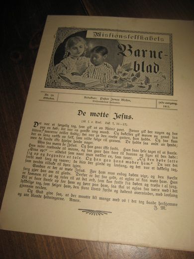 1911 nr 019 Missionsselskabets Barneblad