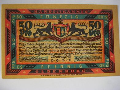 1921 FUMZIG PFG OLDENBURG