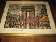 Meget pent, innramma bilde, ca 47*38 cm stort, Paris, bilde nr 5