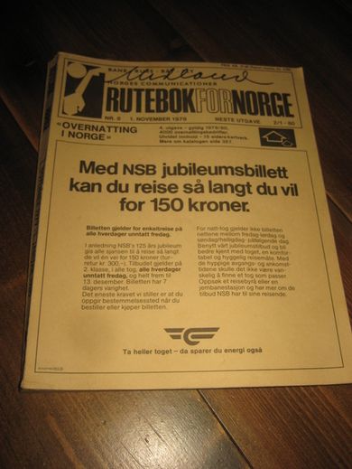RUTEBOK FOR NORGE NR 8 1 NOVEMBER 1979