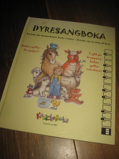 DYRESANGBOKA Trykk på knappene boka spiller melodiene 2005