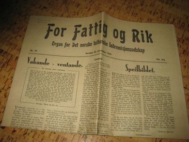 1953 nr 039 For Fattig og Rik