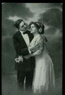Pent postkort fra tidleg 1900