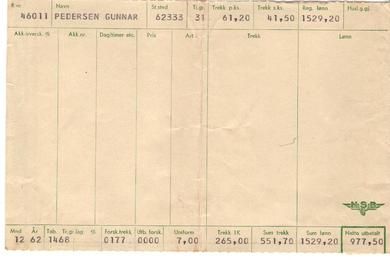 1962, 12, Lønningspose fra NSB