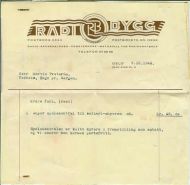 Faktura fra RADIO BYGG 1948