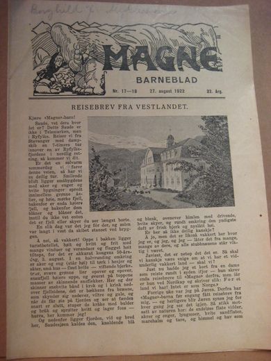 1922 nr 017 MAGNE BARNEBLAD