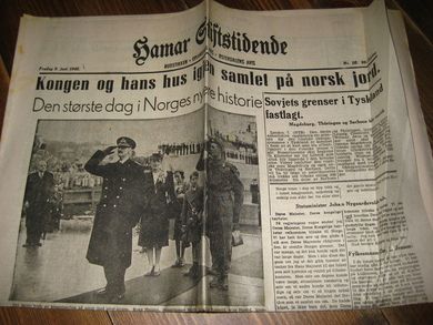 1945 nr 020 Hamar Stiftstidende