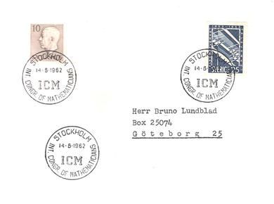 1962 14 8 STOCKHOLM INT CONGR OF MATHEMATICIANS