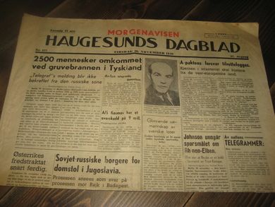 1949 nr 277 HAUGESUNDS DAGBLAD