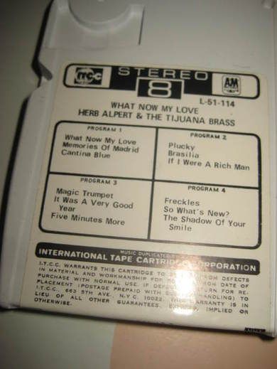 HERB ALBERT & THE TIJUANA BRASS: WHAT NOW MY LOVE