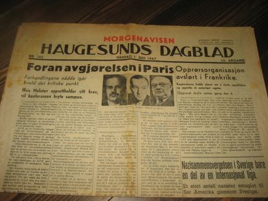 1947 nr 145 HAUGESUNDS DAGBLAD