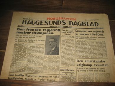 1948 nr 254 HAUGESUNDS DAGBLAD