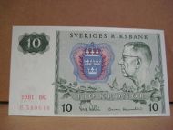 1981 BC 10 KRONOR E 589618 strøken seddel