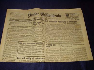 1943 nr 070 Hamar Stiftstidende