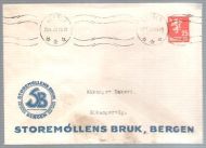 BERGEN 23 4 50 Fra STOREMØLLENS BRUK BERGEN