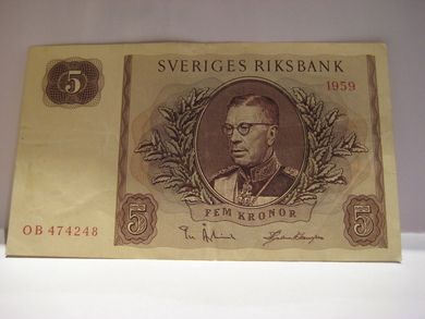 1959 5 KRONOR OB474248