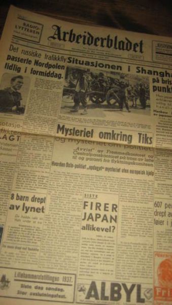 1937 nr 186 Arbeiderbladet