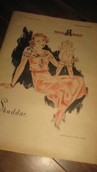 1932 nr 009 A MAGASINET Originaltegning for A Magasinet av William Lunden