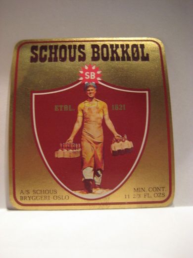 SCHOUS BRYGGERI SCHOUS BOKKØL 50-60 tallet
